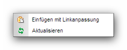 File functions - Paste with link adjustment