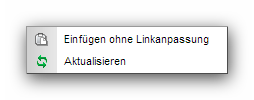 File functions - Paste without link adjustment