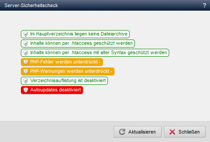 Server-Sicherheitscheck