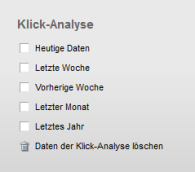 Weblication Panel - Klick-Analyse (Auswahl)