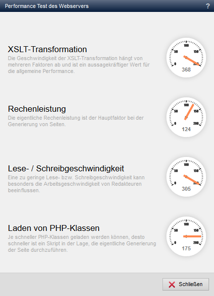 Weitere Werkzeuge - Webserver Performance-Test