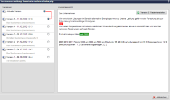 Versionsverwaltung