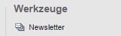 Newsletterverwaltung - Aufruf über Weblication® Panel