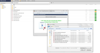 Weblication® Cloud - Datei-Upload über Drag&Drop
