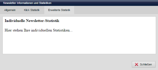 Newsletter - Individuelle Statistik