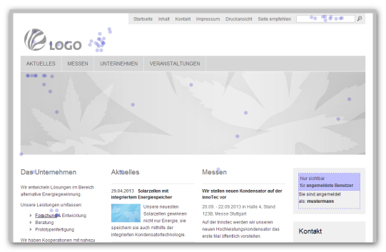 Klickanalyse - Anzeige der Klicks für die Startseite