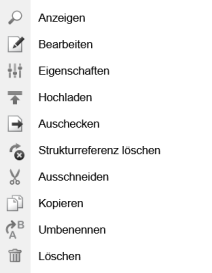 Dateifunktionen - Layer - Strukturreferez löschen