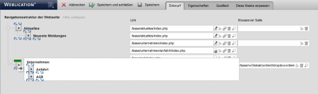 Verschieben eines Navigationspunktes