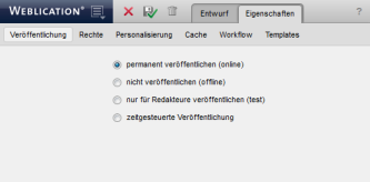 Verzeichniseinstellungen - Standard-Dateieinstellungen - Eigenschaften