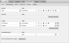 Datei - Eigenschaften (Optionen)