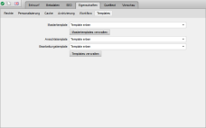 Datei-Eigenschaften - Templates