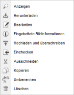 Dateifunktionen Bild - Layer
