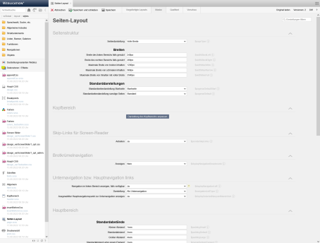 Layout anpassen - Seiten-Layout