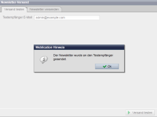 Newsletter-Versand - Testversand