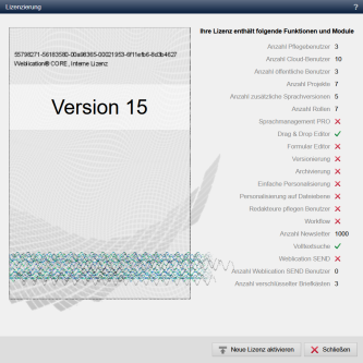 System -Lizenzverwaltung