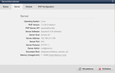 System - Serverinformationen (Server)
