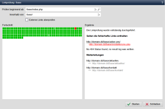 Werkzeuge - Linkprüfung