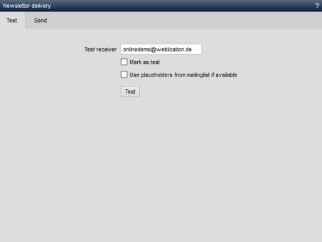 Newsletter dispatch