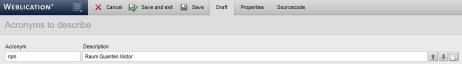 Editing the text file for abbreviations