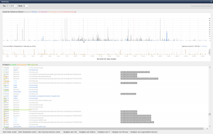 Monitoring Aufruf - Tagesansicht