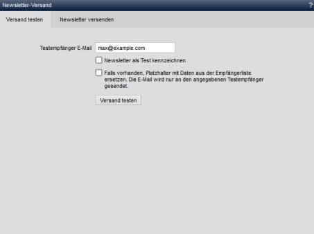 Newsletter-Versand