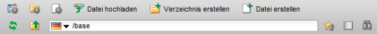 Verzeichnisfunktionen - Leiste