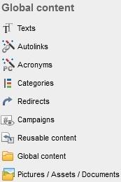 Weblication® Panel - Global content