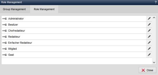 Role management - Overview