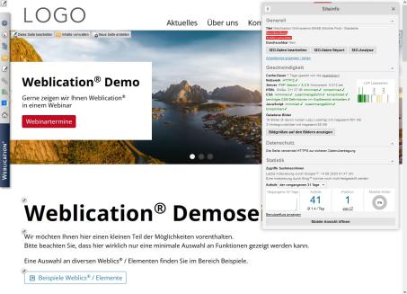 Browse & Edit Seitenansicht