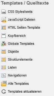 Weblication® Panel - Templates / Quelltexte