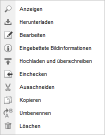 Dateifunktionen Bild - Layer