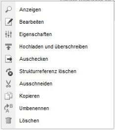 Dateifunktionen - Layer - Strukturreferenz löschen
