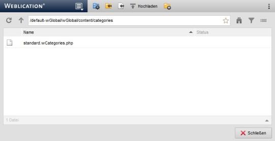 Kategorienverwaltung