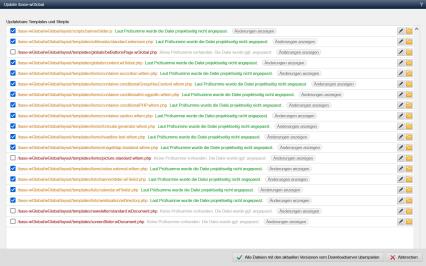 Update Layout-Templates