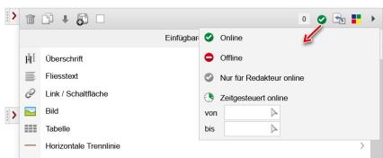 Strukturelement - Online-Status