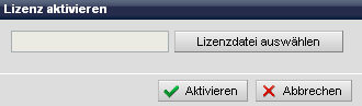 System - Lizenz aktivieren