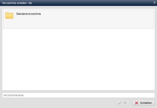 Verzeichhnis erstellen