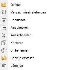 Verzeichnisfunktionen - Layer