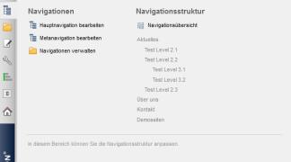 Weblication® Panel - Navigation