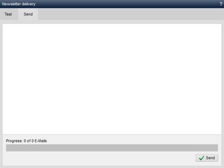 Newsletter dispatch - Send