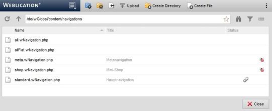 Navigation management