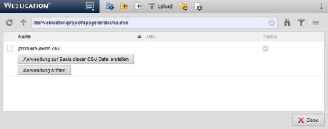 Tools - Application generator