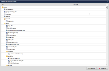 Report - Click analysis