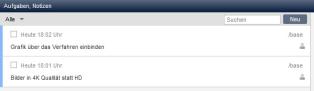 Aufgaben / Notizen