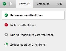 Datei-Status - Veröffentlichung