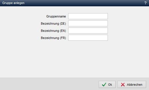 Gruppe anlegen