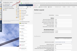 Layout anpassen - Seiten-Layout definieren