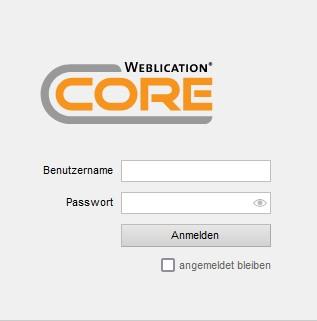 Loginmaske von Weblication® CMS