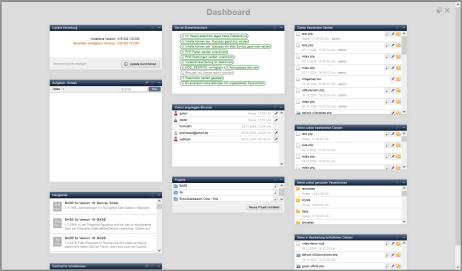 System - Dashboard (Inhalt)