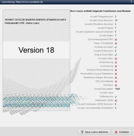 System -Lizenzverwaltung